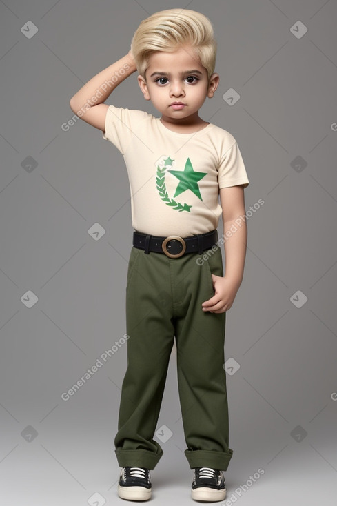 Pakistani infant boy with  blonde hair