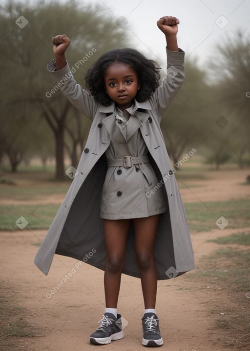 Sudanese child girl with  gray hair