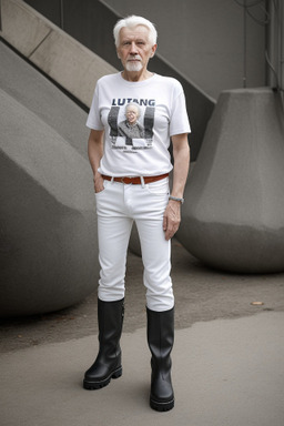 Lithuanian elderly male with  white hair