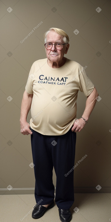 Canadian elderly male with  blonde hair