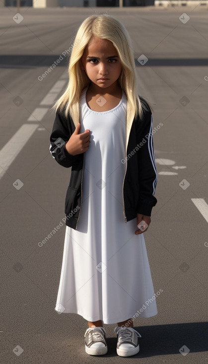 Emirati child girl with  blonde hair