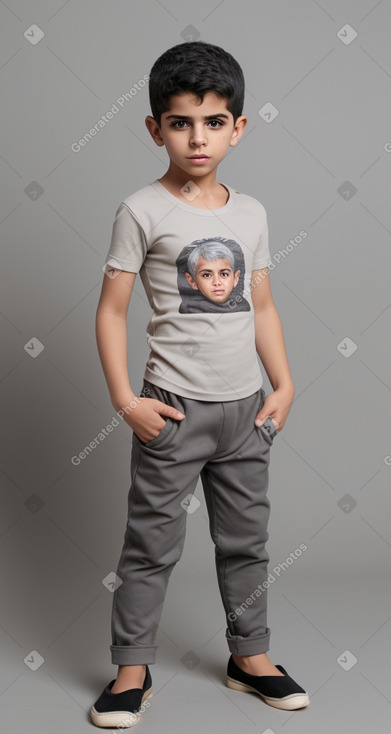 Iraqi child boy with  gray hair