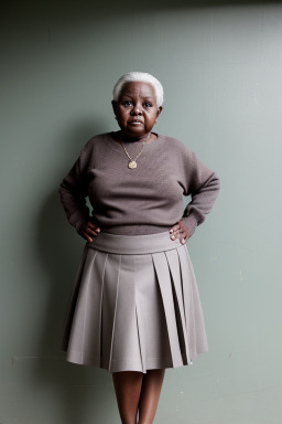 Tanzanian elderly female with  gray hair