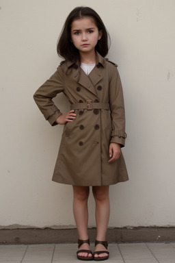 Uzbek child girl with  brown hair