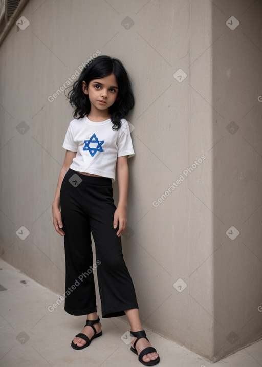 Israeli child boy with  black hair