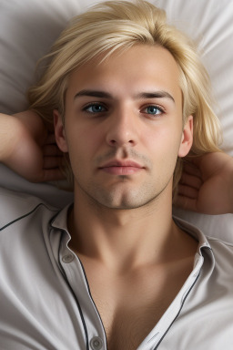 Bulgarian adult male with  blonde hair