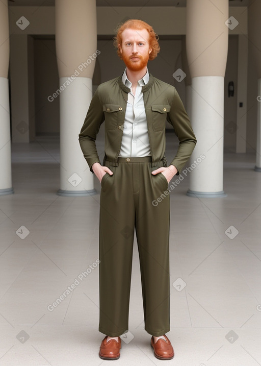 Saudi arabian adult male with  ginger hair