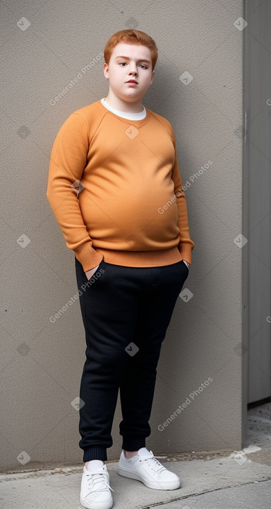 Greek teenager boy with  ginger hair