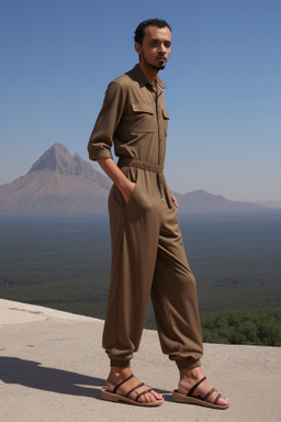 Libyan adult male with  brown hair