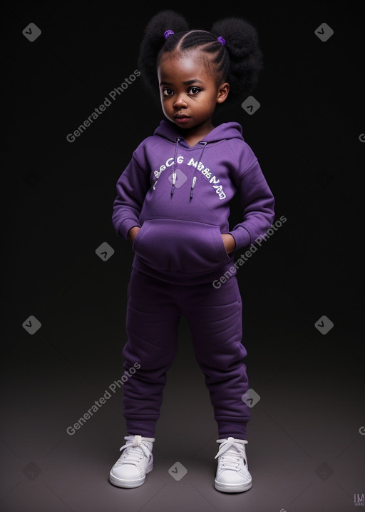 Nigerian infant girl with  black hair