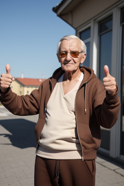 Estonian elderly male with  brown hair