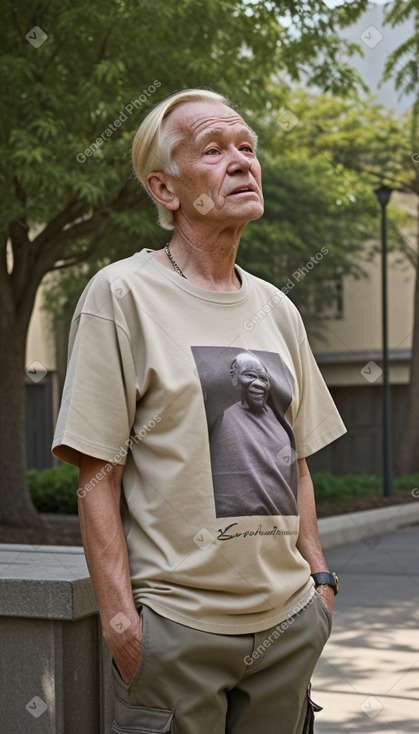 African elderly male with  blonde hair