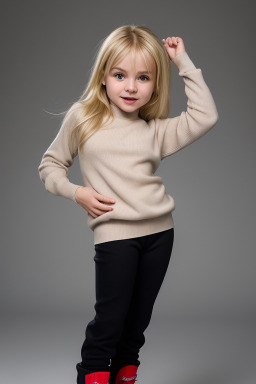 Serbian infant girl with  blonde hair