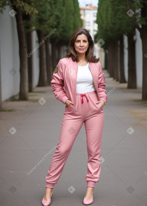 Portuguese 45 years female with  brown hair