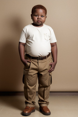 African child boy with  ginger hair