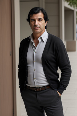 Portuguese middle-aged male with  black hair