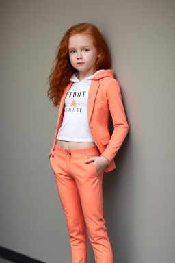 Australian child girl with  ginger hair