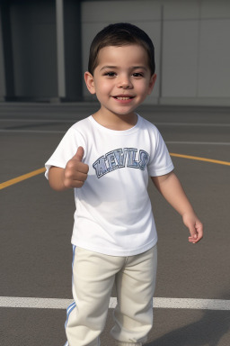 Hispanic infant boy with  white hair