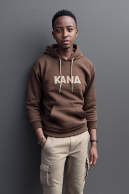 Kenyan adult non-binary with  brown hair