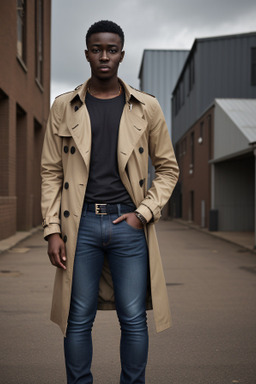 Ghanaian adult male with  brown hair