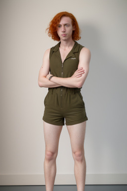 Portuguese adult non-binary with  ginger hair