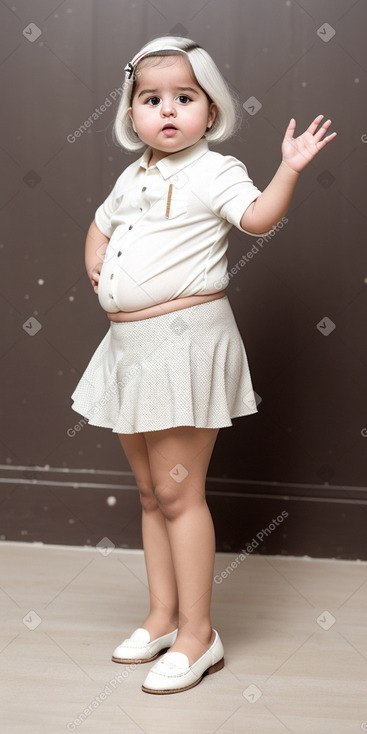 Moroccan infant girl with  white hair