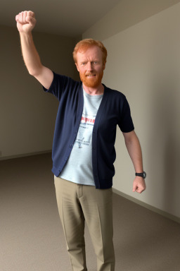 Sudanese middle-aged male with  ginger hair