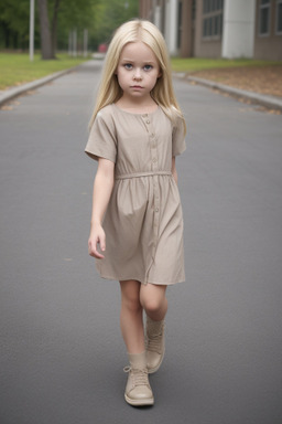 Finnish child female with  blonde hair