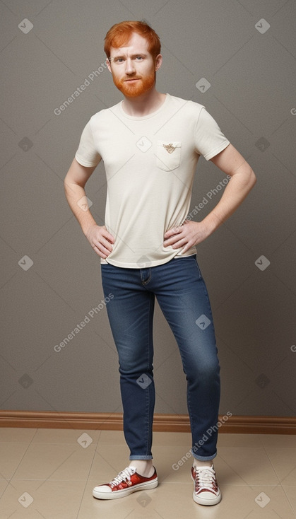 Paraguayan adult male with  ginger hair