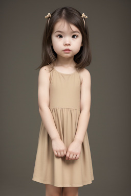 Taiwanese infant girl with  brown hair