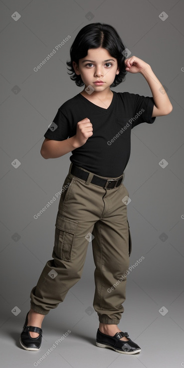 Argentine child boy with  black hair