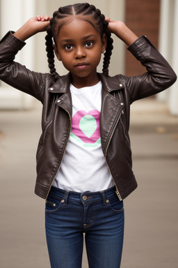 Child female with  brown hair