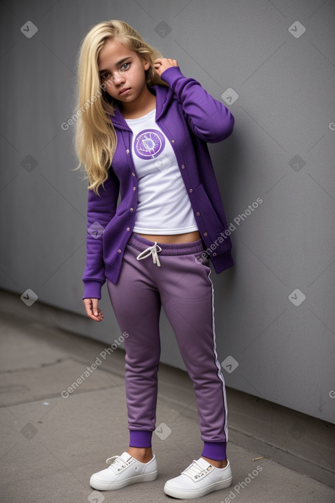 Venezuelan teenager girl with  blonde hair