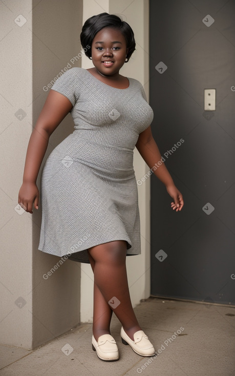 Ghanaian teenager girl with  gray hair