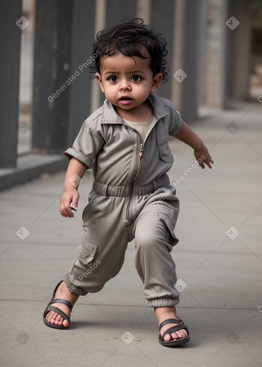 Yemeni infant boy with  gray hair