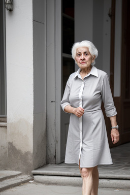 Georgian elderly female with  white hair