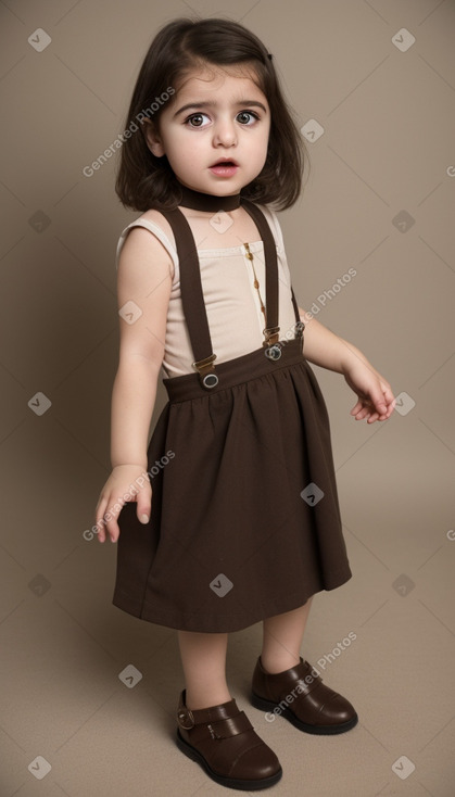 Iraqi infant girl with  brown hair