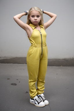 Honduran child female with  blonde hair