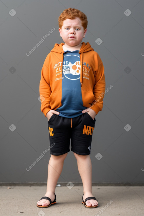 Venezuelan child boy with  ginger hair