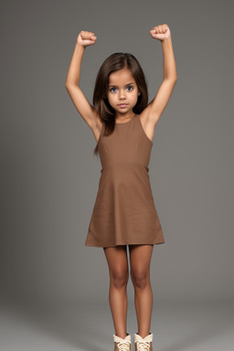 Child female with  brown hair