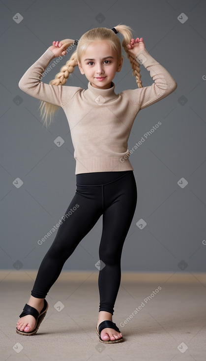 Azerbaijani child girl with  blonde hair