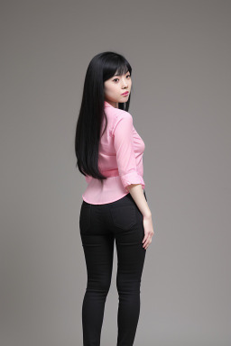 Taiwanese adult female with  black hair