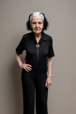 Serbian elderly non-binary with  black hair