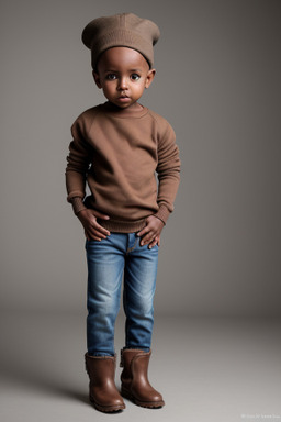 Somali infant boy with  brown hair