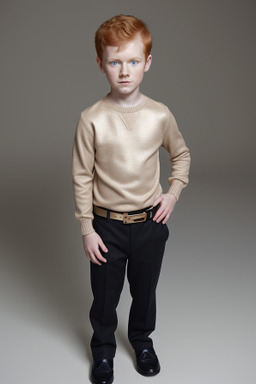 British child boy with  ginger hair