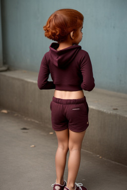 Sri lankan child girl with  ginger hair