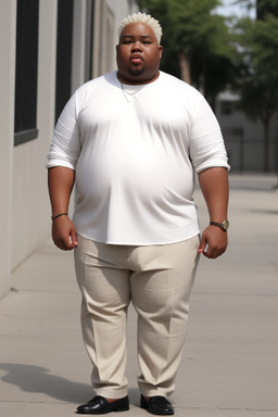 African american adult male with  white hair