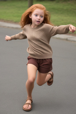 Child girl with  ginger hair