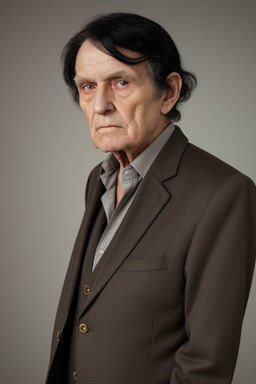 Irish elderly male with  black hair