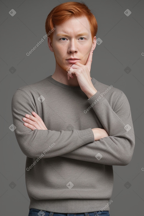 Chinese adult male with  ginger hair